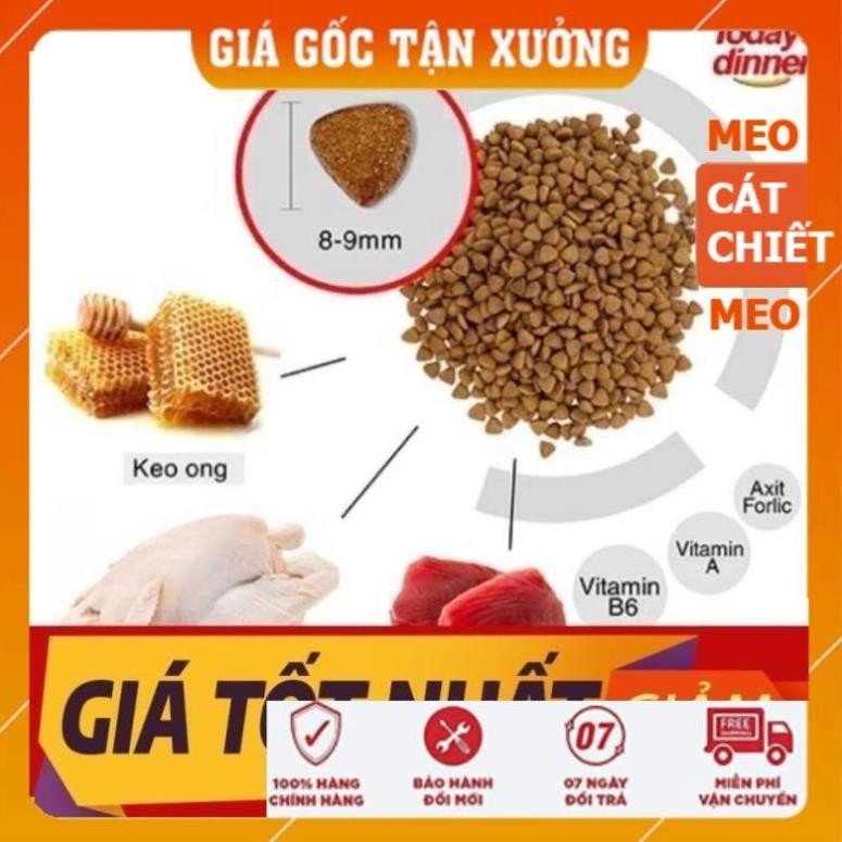 Hạt thức ăn Today’s Dinner cho mèo mọi lứa tuổi 4,5kg (SHOP CHỈ BÁN TÚI CHIẾT)