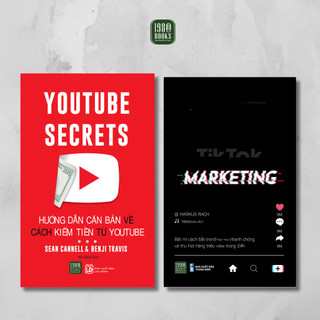 Sách - Combo Bật Mí Cách Kiếm Triệu View Từ Mạng Xã Hội Tictoc Marketing + Hướng Dẫn Căn Bản Cách Kiếm Tiền Từ Youtube