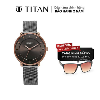 Đồng hồ nam titan dây thép không gỉ n/a màu anthracite 31 mm - 2728km01