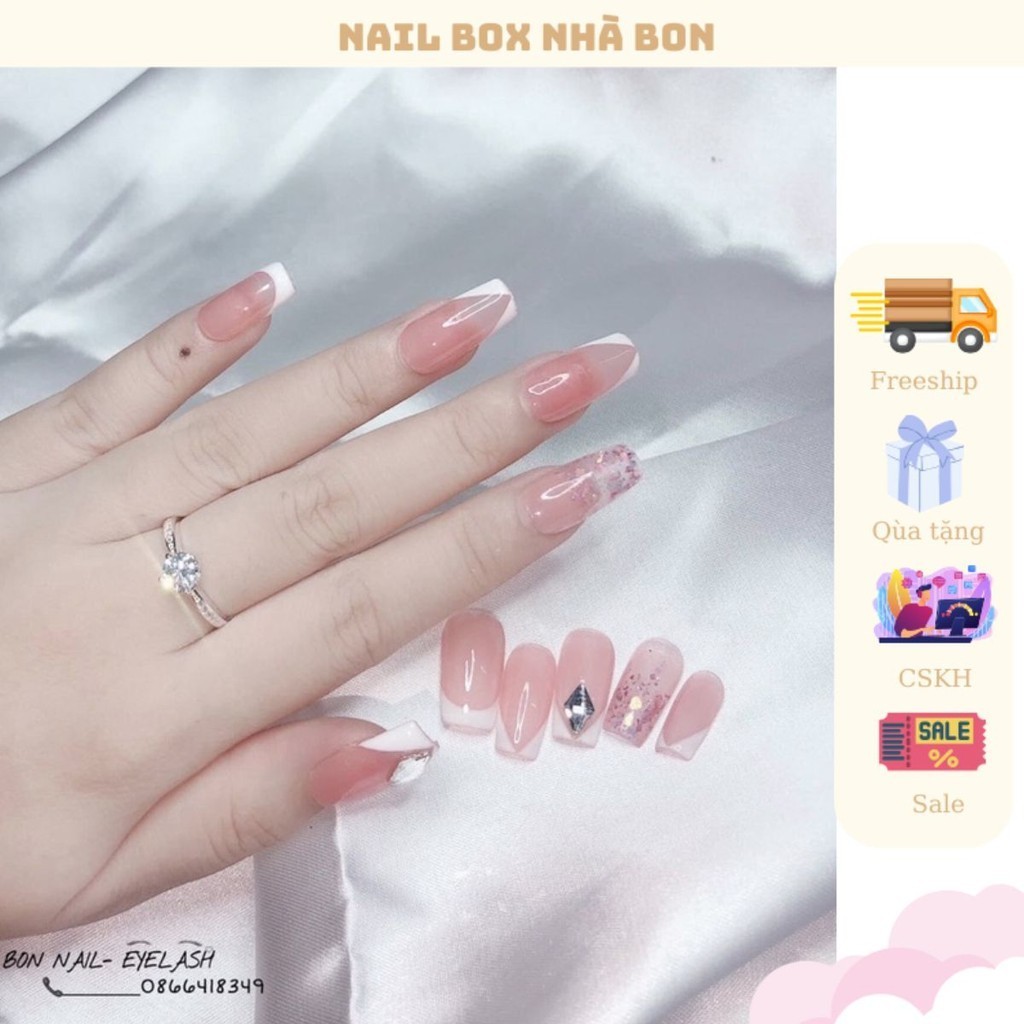 NAIL BOX THẠCH HỒNG CAM NHẸ NHÀNG