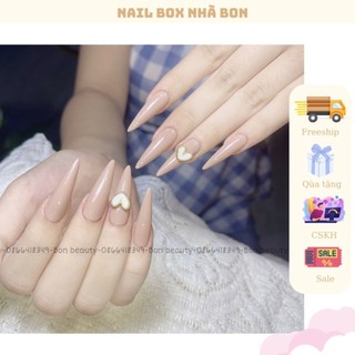 Nail box thiết kế sơn gel màu nude tây