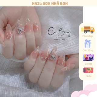Nail box thiết kế sơn gel thạch hồng cam