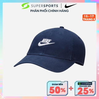 Mũ lưỡi trai nike unstructured futura wash - xanh navy-fb5368-410