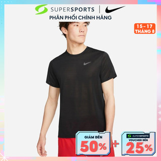 Áo thun chạy bộ nam nike dri-fit miler running - đen dx0875-010