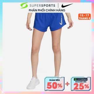 Quần ngắn thể thao nữ nike one swoosh hbr dri-fit - xanh dương - fn2602-405