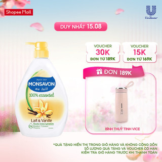 Sữa tắm Monsavon chiết xuất sữa và hoa vani 1000ml