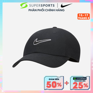 Mũ lưỡi trai nike unstructured swoosh - đen-fb5369-010