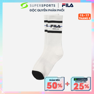 Vớ thể thao unisex fila logo - fs3sce5351x-owh