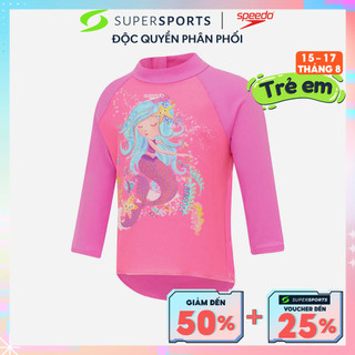 Áo bơi chống nắng bé gái speedo digi rashguard if - 8-00348516564