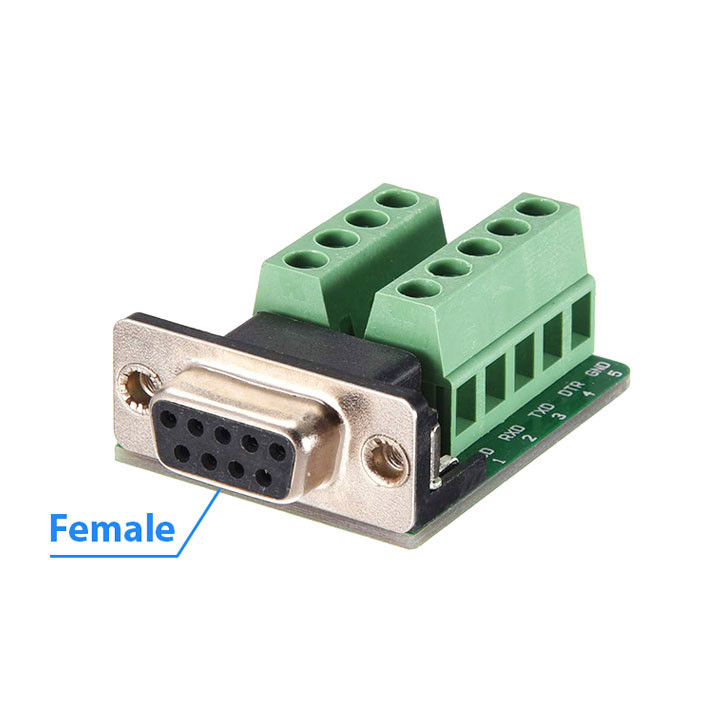 Đầu Bấm Cáp COM RS232 DB9 Chân Cái