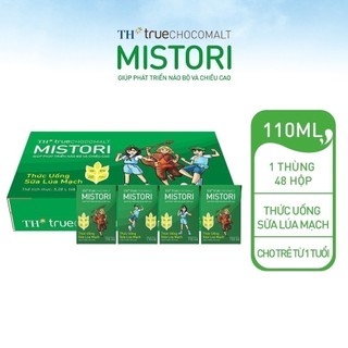 Thùng 48 hộp thức uống sữa lúa mạch TH true CHOCOMALT MISTORI 110 ml (110 ml x 48)