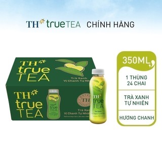 Thùng 24 chai trà xanh vị chanh tự nhiên TH true TEA 350 ml (350 ml x 24)