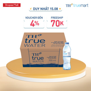 Thùng 24 chai nước tinh khiết TH true WATER 350 ml (350 ml x 24)
