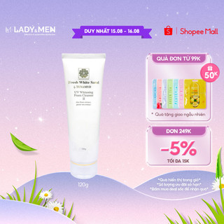 Sữa rửa mặt Tenamyd Fresh White Sand UV Whitening Foam Cleanser II 120g trắng da- Hàng chính hãng - Lady & Men Viet Nam