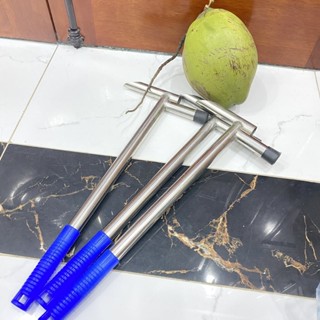  Búa Cây đục Dừa INOX chống han gỉ àn toàn vệ sinh Dụng cụ khui dừa siêu nhanh Mũi vát 25 độ 