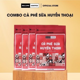 Combo 4 túi cà phê milano coffee 100% arabica - cà phê sữa huyền thoại 250gr