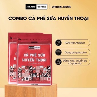 Combo 2 gói cà phê milano coffee 100% arabica - cà phê sữa huyền thoại 250gr