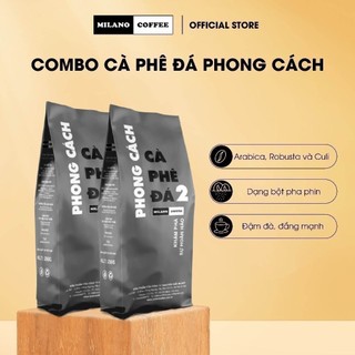 Combo 2 túi cà phê Milano loại cà phê Đá 2 Phong Cách 250g