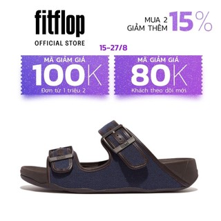 Dép quai ngang nam fitflop gogh - chocolate brown - mc hb3-167
