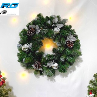 Vòng Nguyệt Quế Giáng Sinh, Vòng Hoa Giáng Sinh 3 Loại Lá Có Kim Tuyến Quả Châu Quả Thông 51cm Trang Trí Noel Trên Cửa