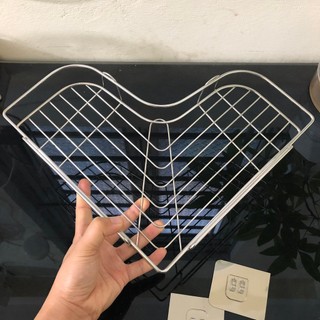  Kệ giá góc inox dán góc tường nhà tắm, nhà vệ sinh, nhà bếp, góc học tập