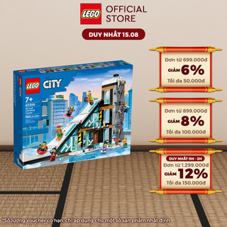 LEGO City 60366 Đồ chơi lắp ráp Khu trung tâm trượt tuyết và leo núi