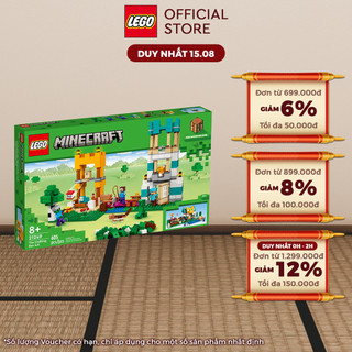 Lego minecraft 21249 đồ chơi lắp ráp bộ lắp ráp minecraft sáng tạo 4.0