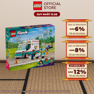 Lego friends 42613 đồ chơi lắp ráp xe cứu thương thành phố heartlake