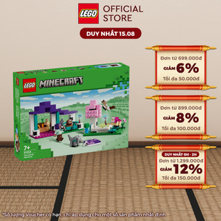 Lego minecraft 21253 đồ chơi lắp ráp mô hình khu bảo tồn động vật hoang dã