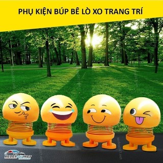 Búp bê lò xo đáng yêu trang trí xe ô tô.