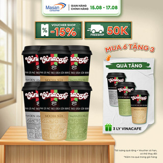 Combo 6 ly Vinacafé 3 vị