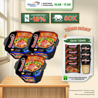 Combo 3 Hộp Omachi Lẩu Tự Sôi Hải Sản Chua Cay (3 Hộp x 307g)