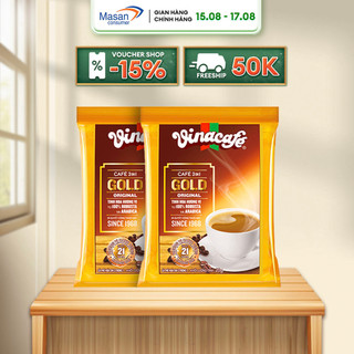 Combo 2 cà phê vinacafé 3in1 gold original - túi 24 gói x 20g
