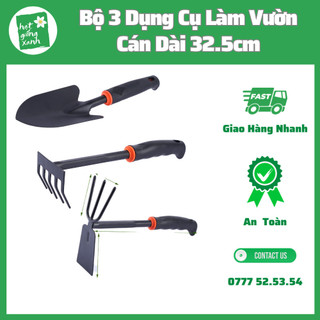 Xúc cào cuốc cán su 3 trong 1, cào cuốc đa năng, cào cuốc làm vườn