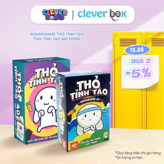 Bộ trò chơi party game thỏ tỉnh táo, thỏ tỉnh táo expansion#1bnr mở rộng siêu vui nhộn clever box