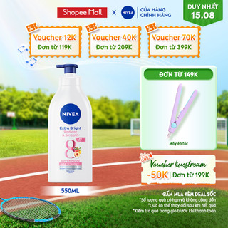 Sữa Dưỡng Thể NIVEA Mịn Mượt | Sáng Da Ban Ngày từ 8 Super Foods (550 ml) - 83861