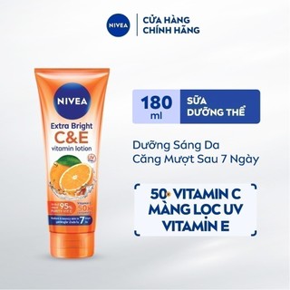 Sữa Dưỡng Thể NIVEA Vitamin C&E Sáng Mượt Da Sau 7 Ngày (180 ml) - 84374