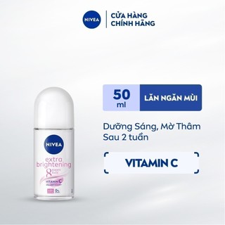 Lăn Ngăn Mùi NIVEA Sáng Mịn Tối Ưu | Giảm Thâm Sạm | Vitamin C (50 ml) - 83747