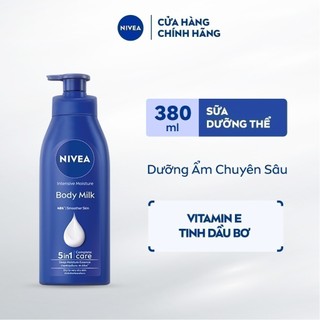 Sữa Dưỡng Thể NIVEA Dưỡng Ẩm Chuyên Sâu 48H | Thấm Nhanh (380 ml) - 98940