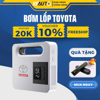 Máy Bơm Lốp Xe Ô Tô Điện Tử TOYOTA Thông Minh Tự Ngắt XeAuto Cao Cấp màn LCD - Lỗi 1 đổi 1 -  Bảo Hành 14 Tháng Đổi Mới