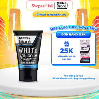 Sữa Rửa Mặt Men Biore Hạt Tác Động Kép Sáng da và đều màu 100g