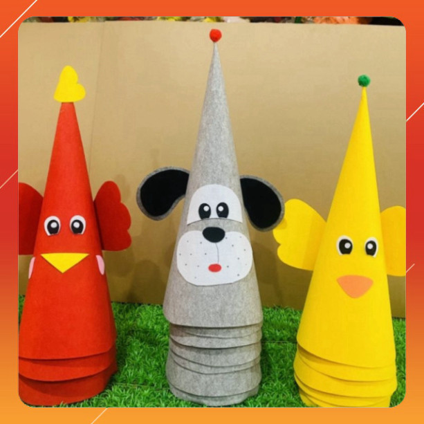 Mũ chóp âm nhạc cho trẻ mầm non chơi trò chơi - - Decor Mầm Non 298