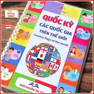 Quốc Kỳ Các Quốc Gia - Đồ Chơi Giáo Dục Phát Triển Trí Tuệ Cờ Các Nước Học Liệu Cho Bé Phát Triển Tư Duy MESAUKIDS