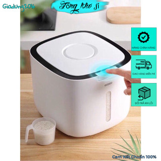 Thùng đựng gạo🌏free ship🌎thùng gạo thông minh ecoco dung tích 10kg mẫu mới hàng loại 1
