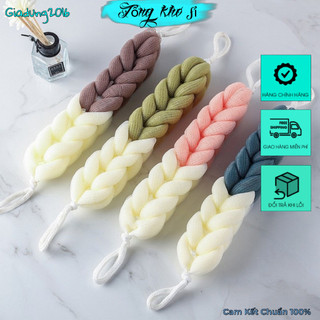 Bông tắm dài bông tắm tròn cao câp 🌏free ship🌎 hàng nhập khẩu, bông tắm tạo bọt lưới dài siêu mềm min