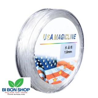  1 Cuộn dây cước trong suốt loại cao cấp xỏ vòng tay DIY xâu vòng phong thủy có hộp đựng  BI BON SHOP  