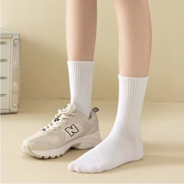 Tất Nam Nữ - Tất vớ cổ cao, cổ thấp chất cotton cao cấp thiết kế sọc đôi chống hôi chân Mẫu T110 | BigBuy360 - bigbuy360.vn