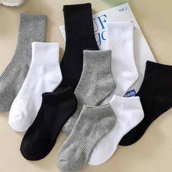 Tất Nam Nữ - Tất vớ cổ cao, cổ thấp chất cotton cao cấp thiết kế sọc đôi chống hôi chân Mẫu T110 | BigBuy360 - bigbuy360.vn