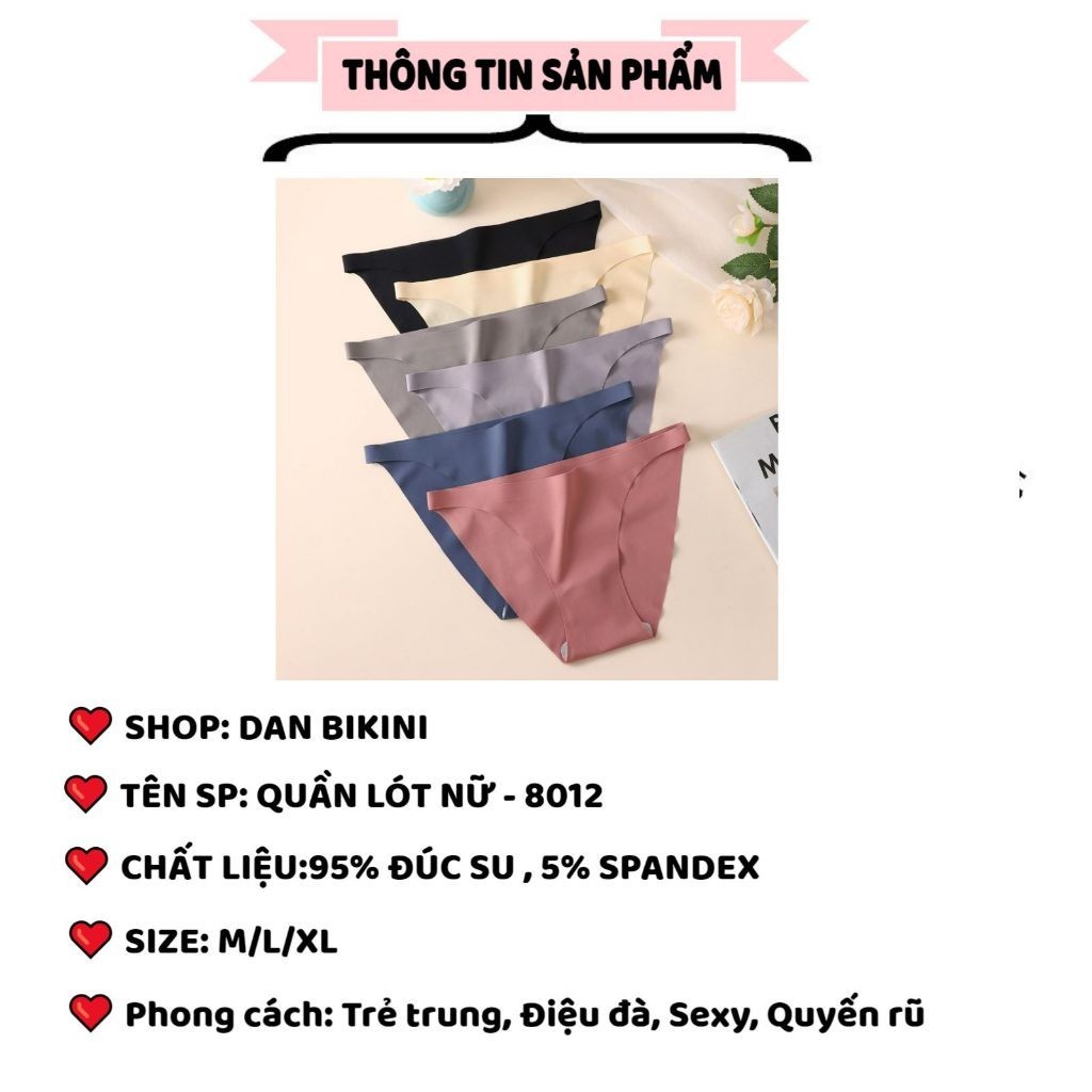 Quần Lót Nữ Đúc Su Cao Cấp Dáng Cạp Mỏng Siêu Sexy Gợi Cảm Mẫu 8012 | BigBuy360 - bigbuy360.vn