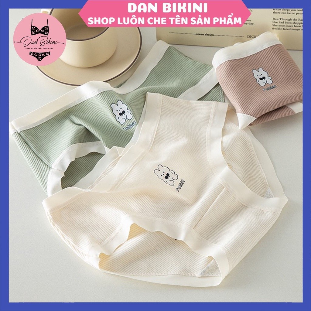 Quần Lót Nữ Cotton Cao Cấp Thiết Kế Gân Tăm Viền Chun Mềm Mại Mã 0119